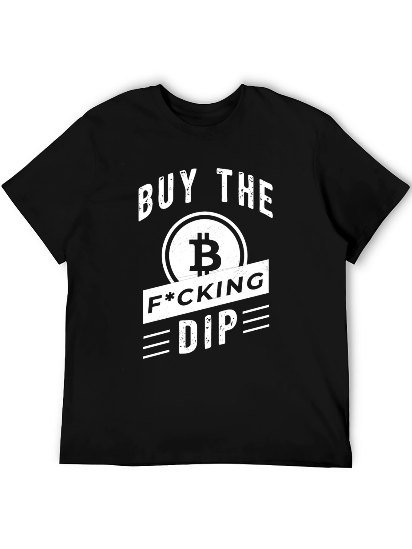 Buy the Dip Crypto Bitcoin Black T-Shirt