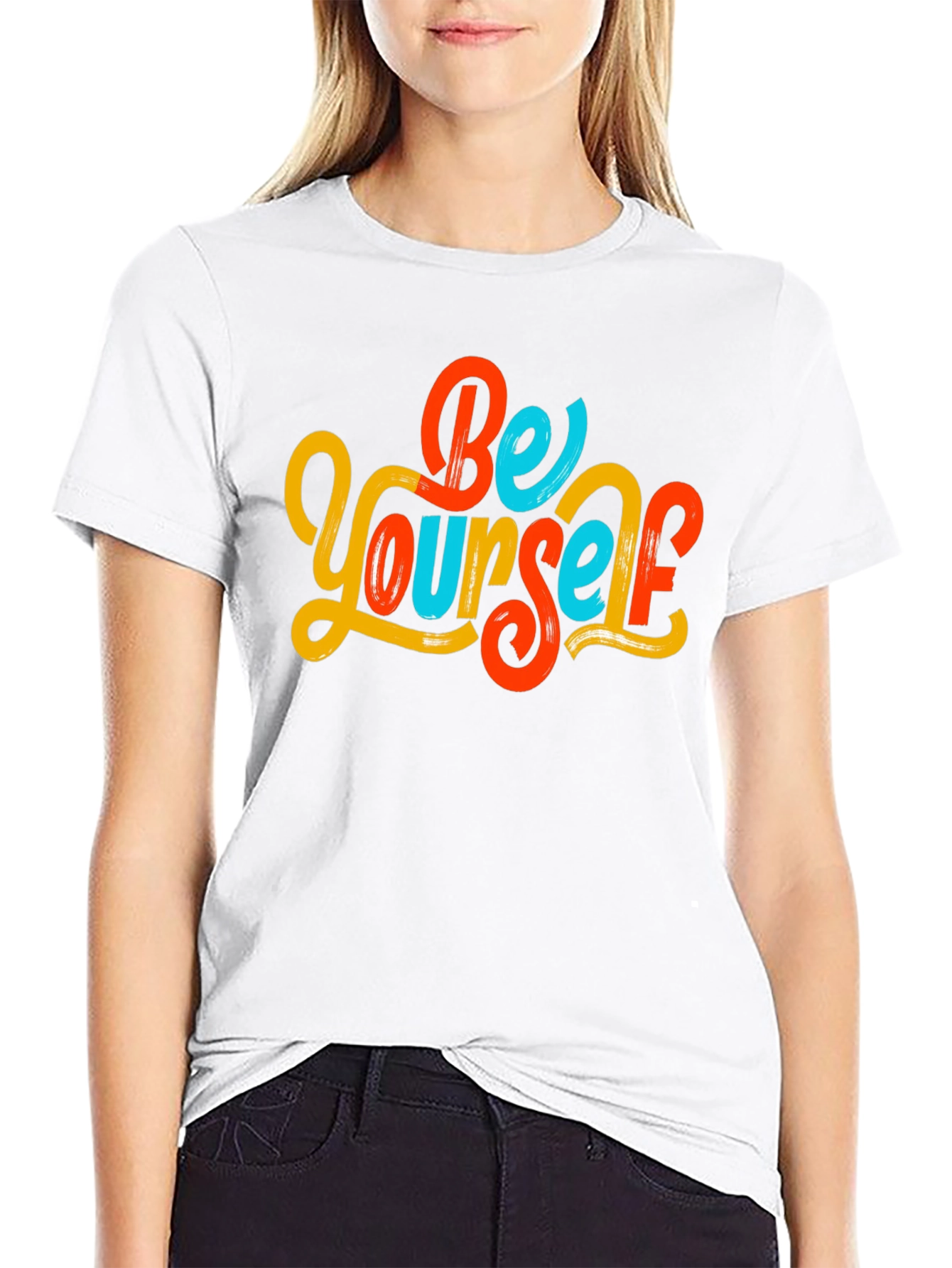 Be Yourself Graphic Tee - Mens Black T-Shirt