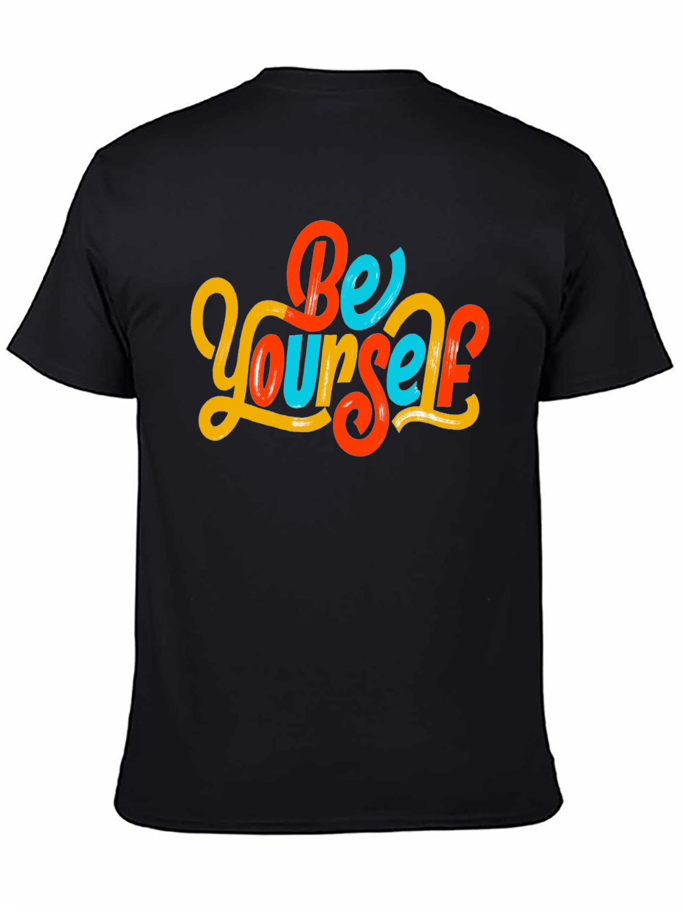 Be Yourself Graphic Tee - Mens Black T-Shirt