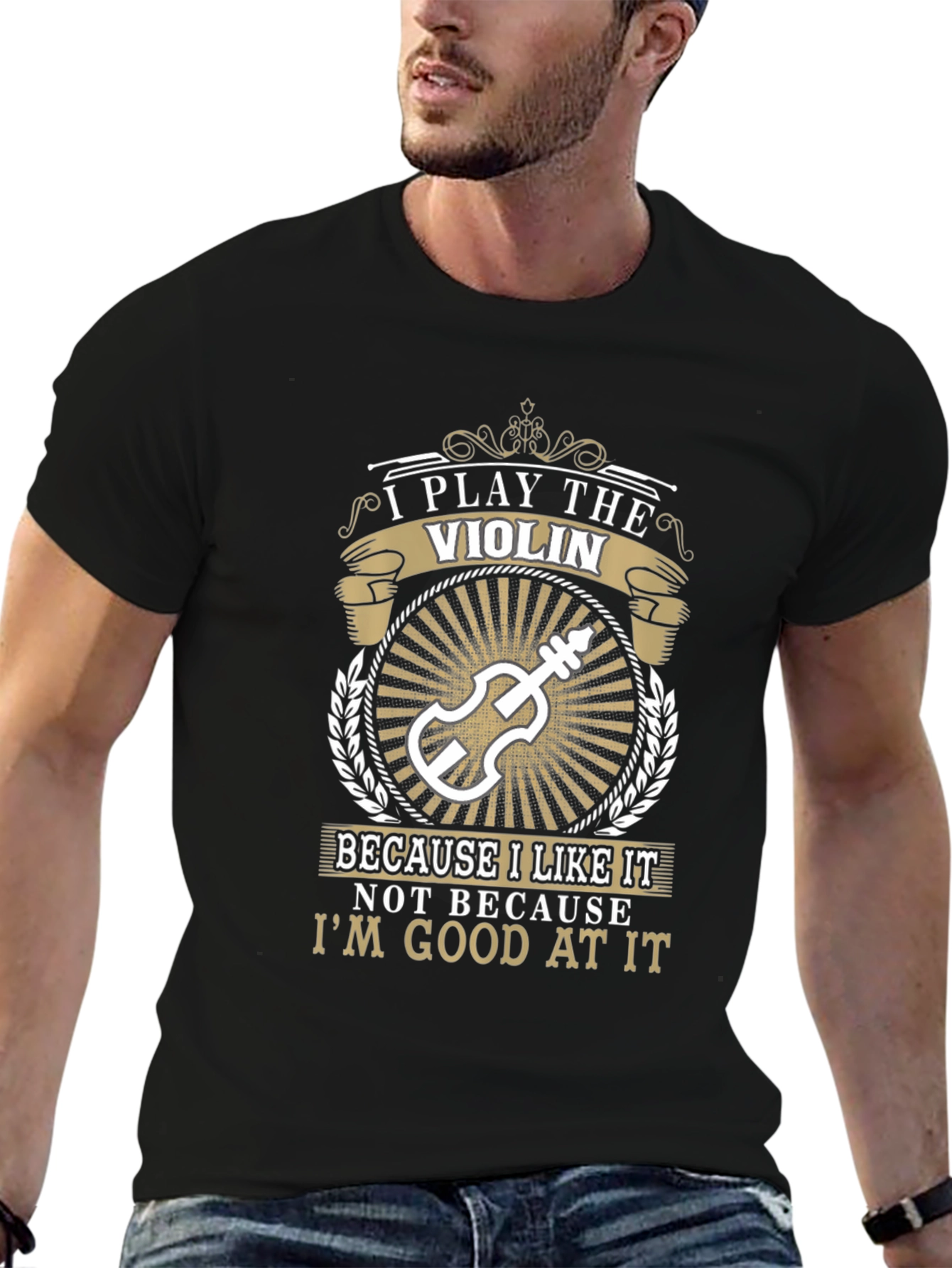 Violin Player T-Shirt: I Play The Violin Because I Like It