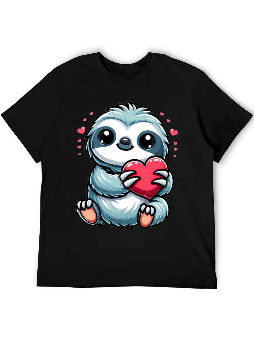 Sloth with Heart Graphic Tee