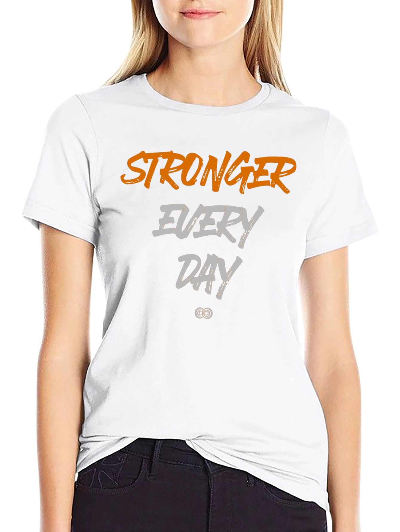 Stronger Every Day Graphic Tee - Black
