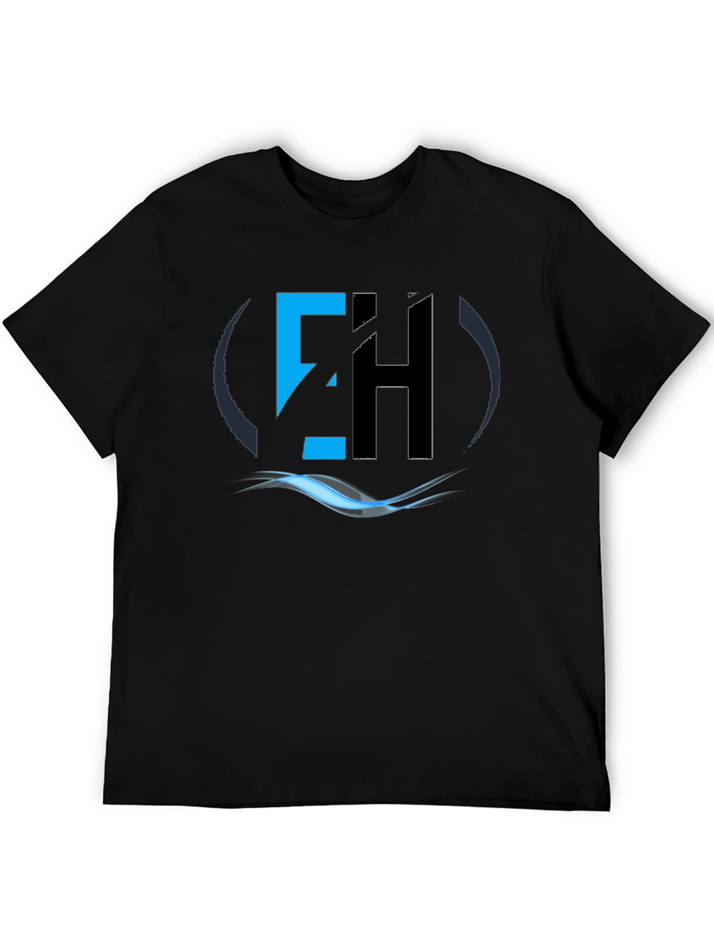 EH Logo Graphic Tee - Modern Black T-Shirt