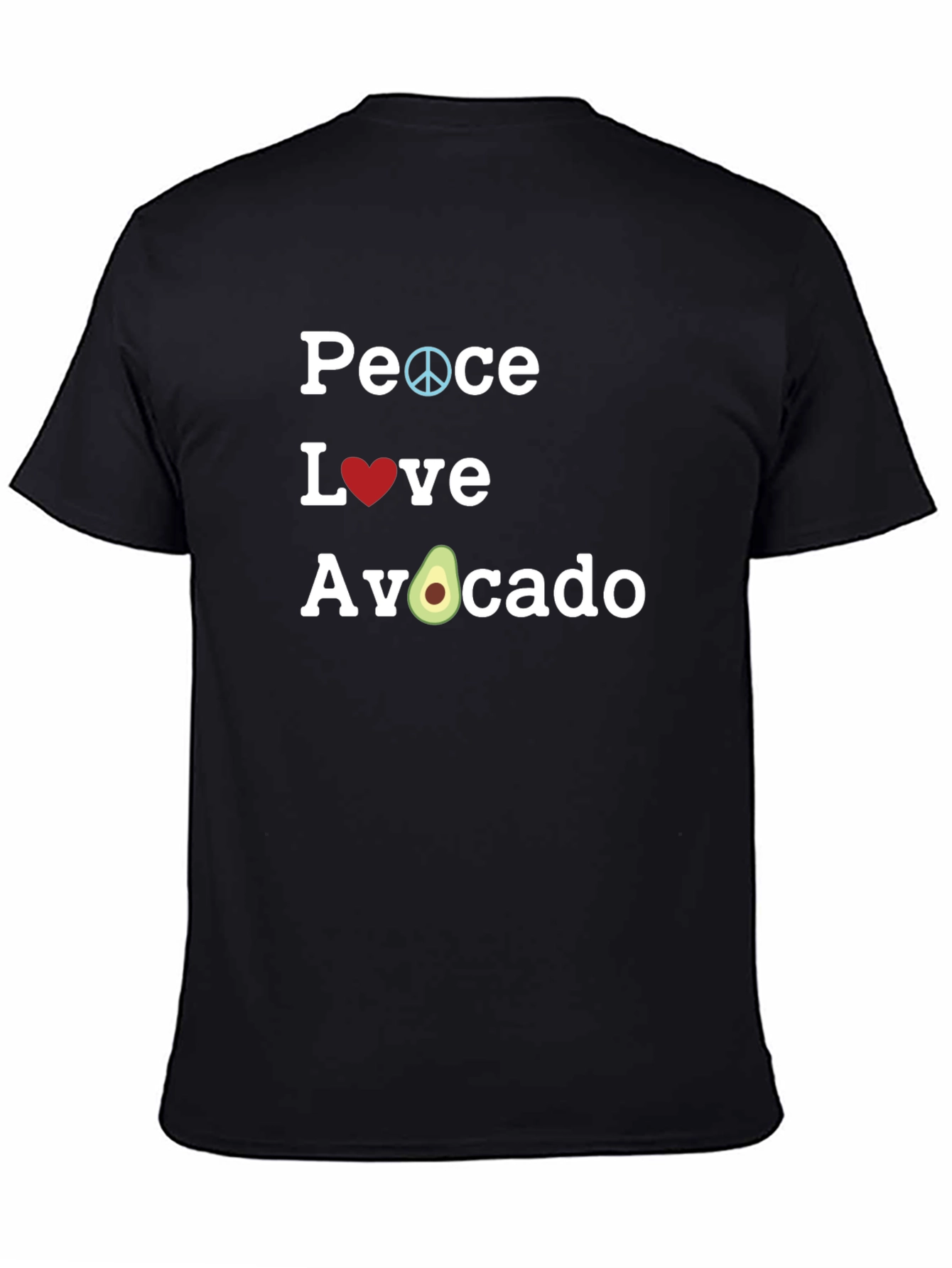 Peace Love Avocado Graphic Tee - Casual Comfort