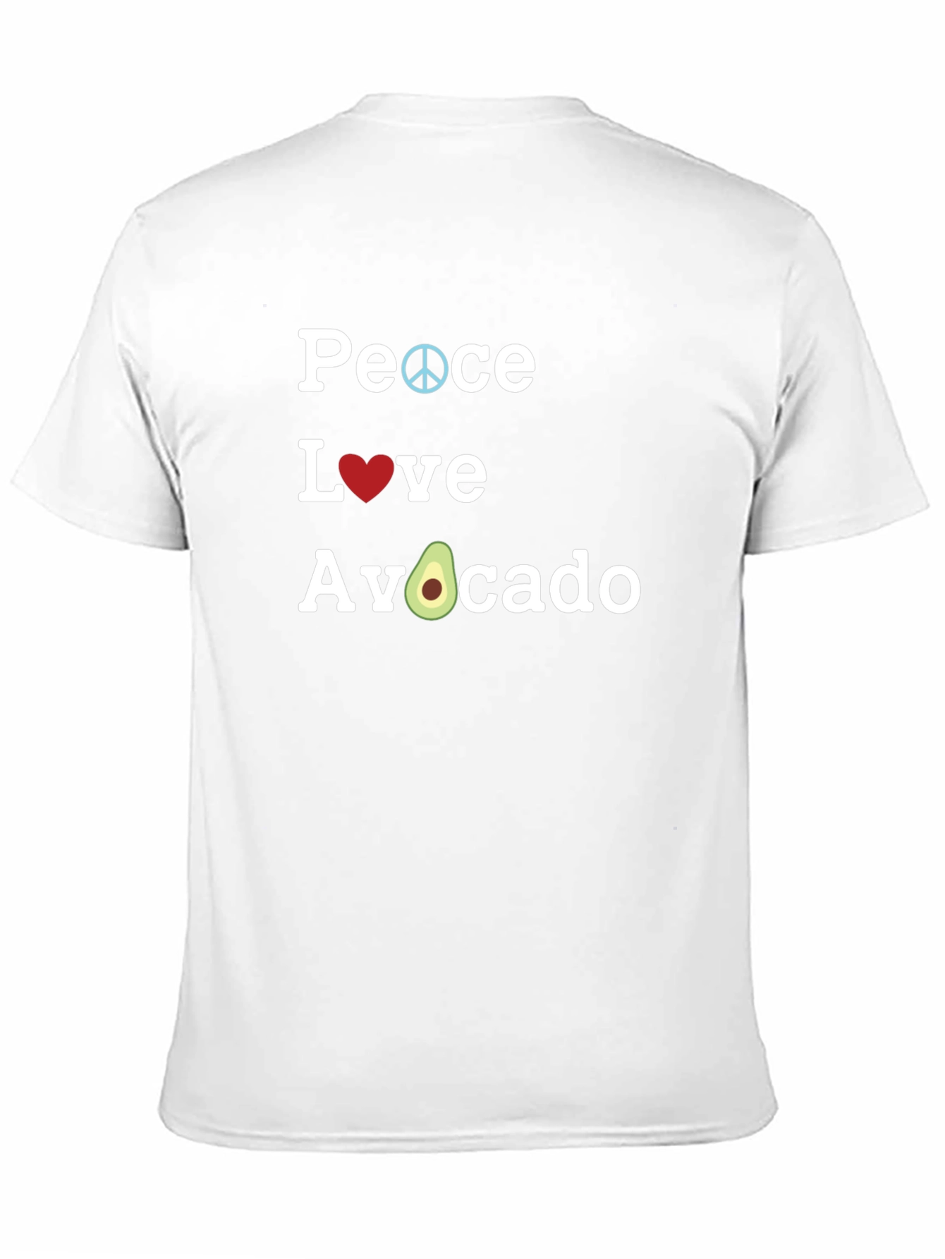 Peace Love Avocado Graphic Tee - Casual Comfort
