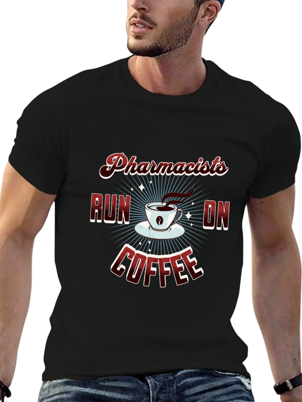 Pharmacists Run on Coffee Graphic Tee