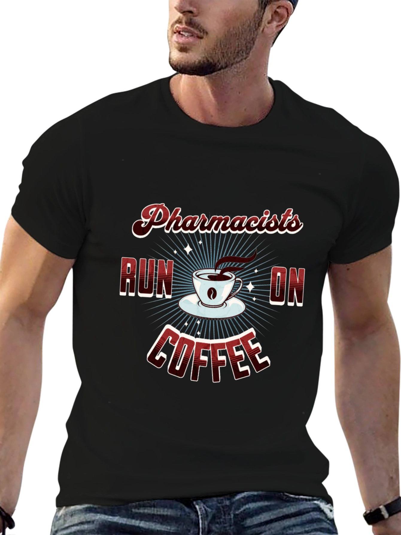 Pharmacists Run on Coffee Graphic Tee