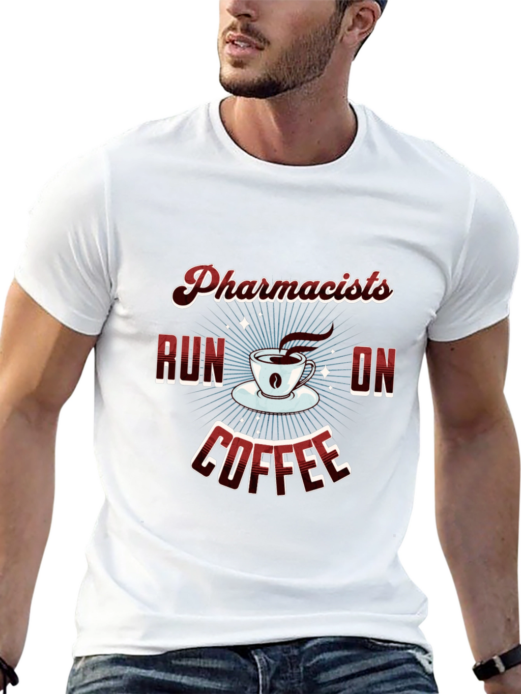 Pharmacists Run on Coffee Graphic Tee