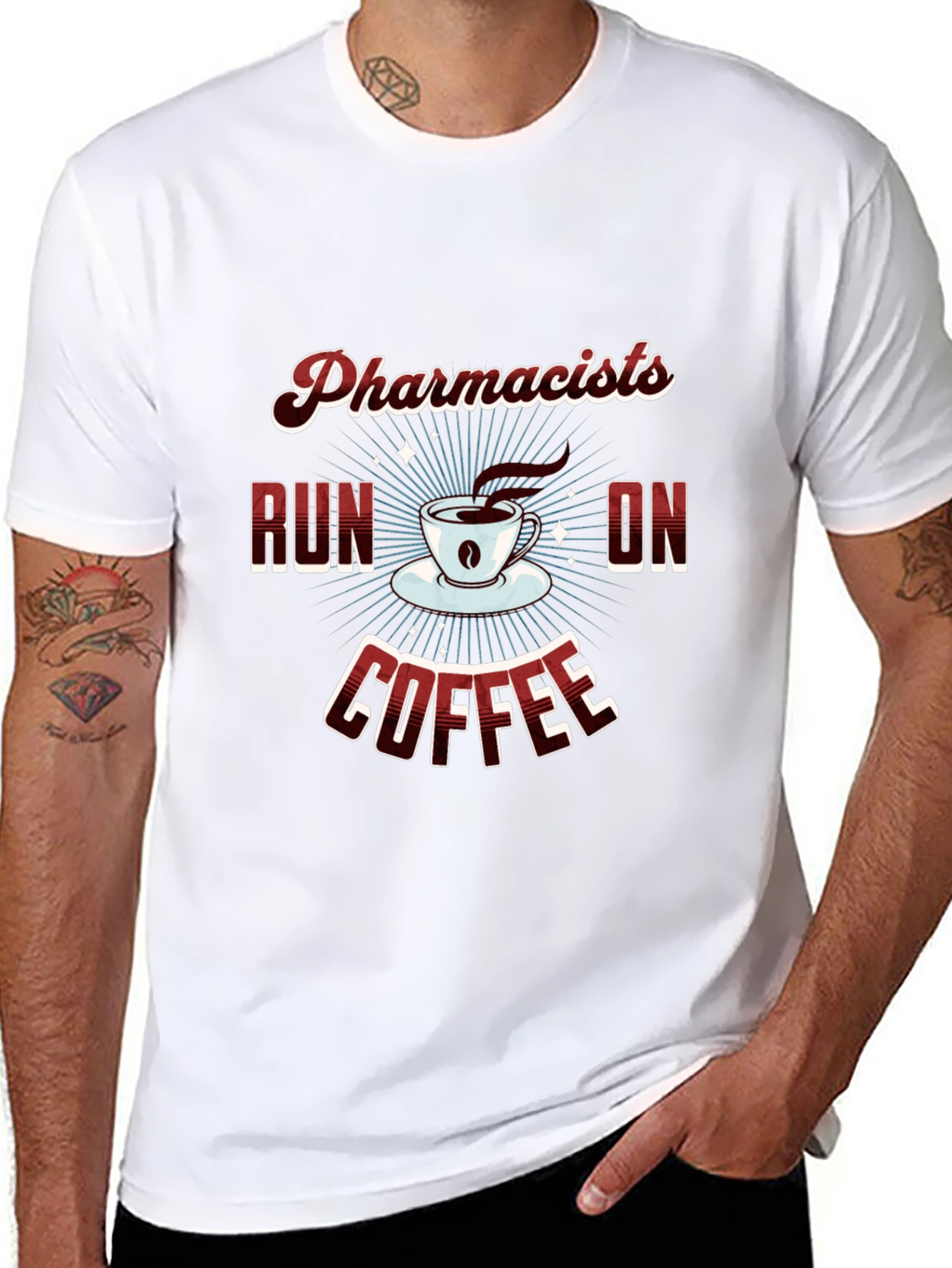 Pharmacists Run on Coffee Graphic Tee