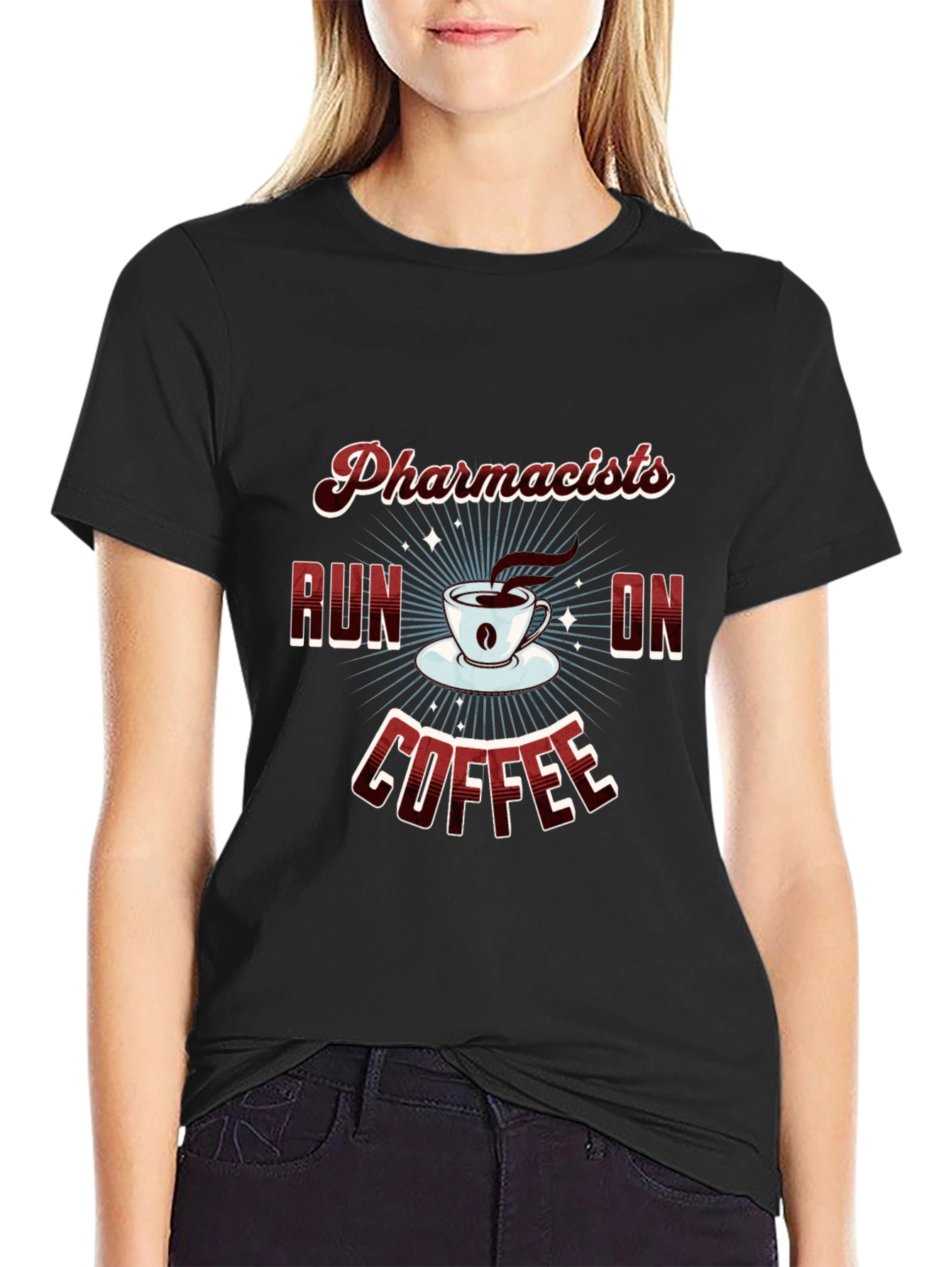 Pharmacists Run on Coffee Graphic Tee