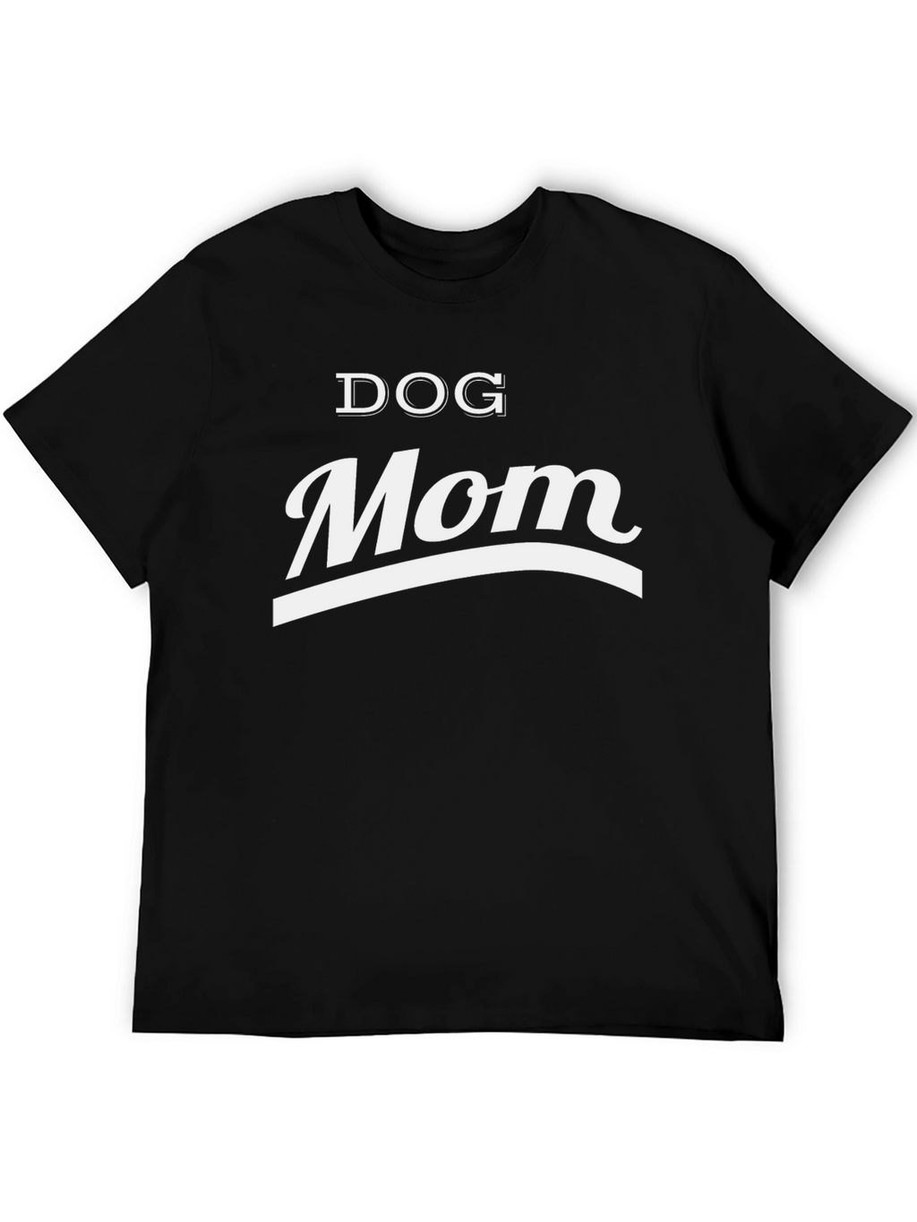 Dog Mom T-Shirt - Black Cotton Tee