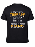 Piano Therapy Graphic T-Shirt