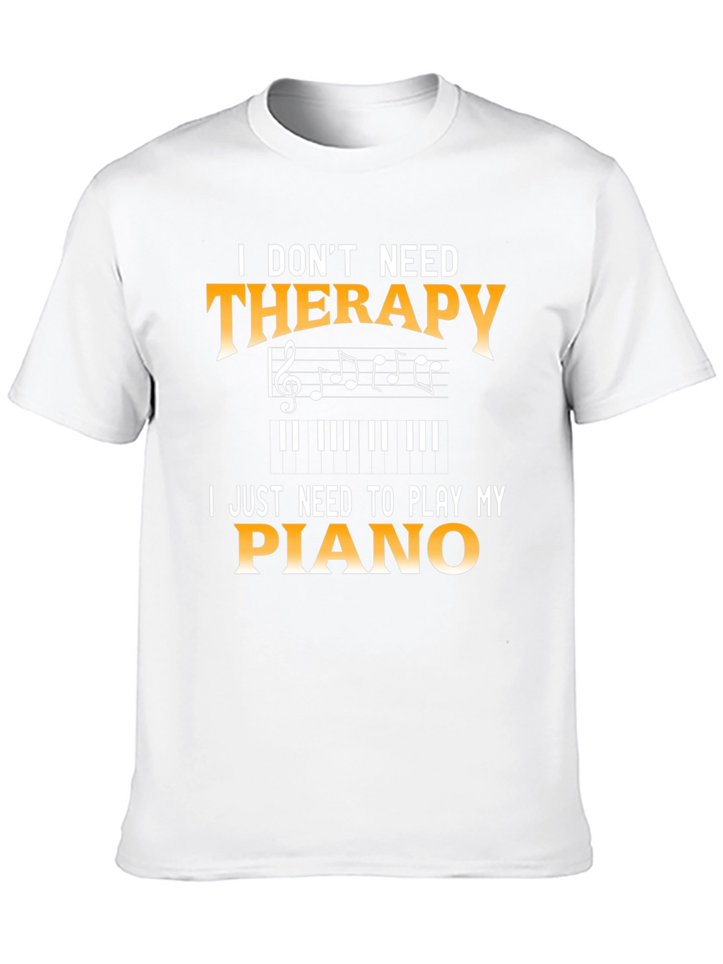 Piano Therapy Graphic T-Shirt