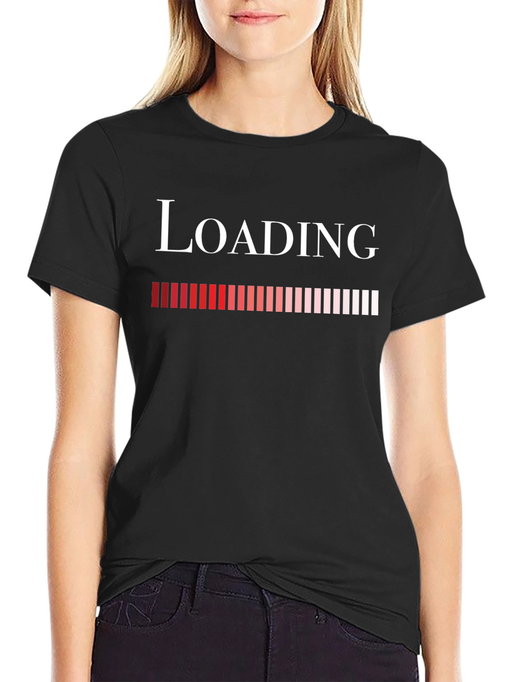 Loading Bar Graphic Tee - Fun Geek T-Shirt