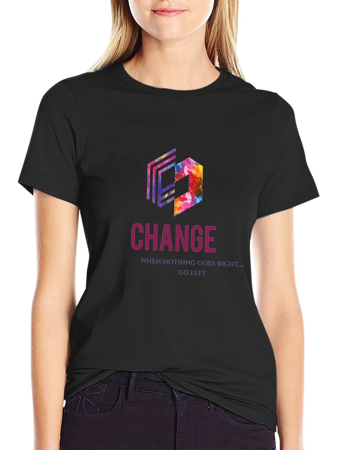 Change Graphic Print T-Shirt