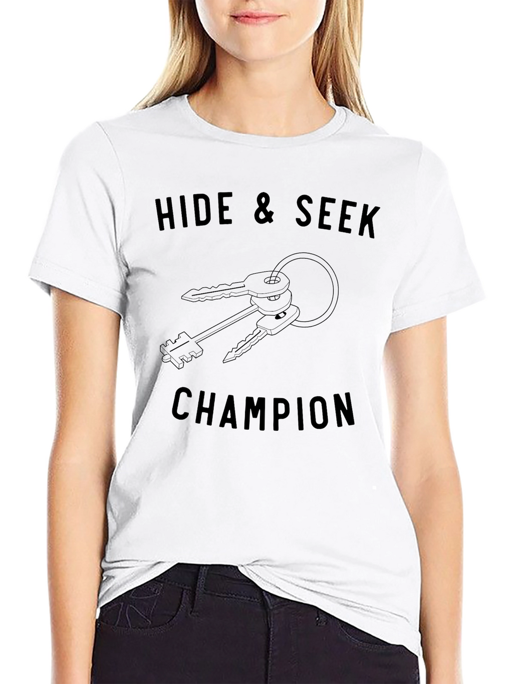 Hide & Seek Champion Black Graphic T-Shirt