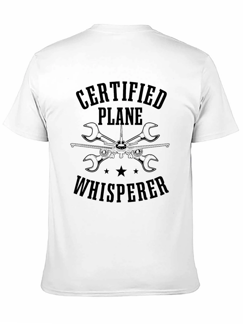 Certified Plane Whisperer Black T-Shirt
