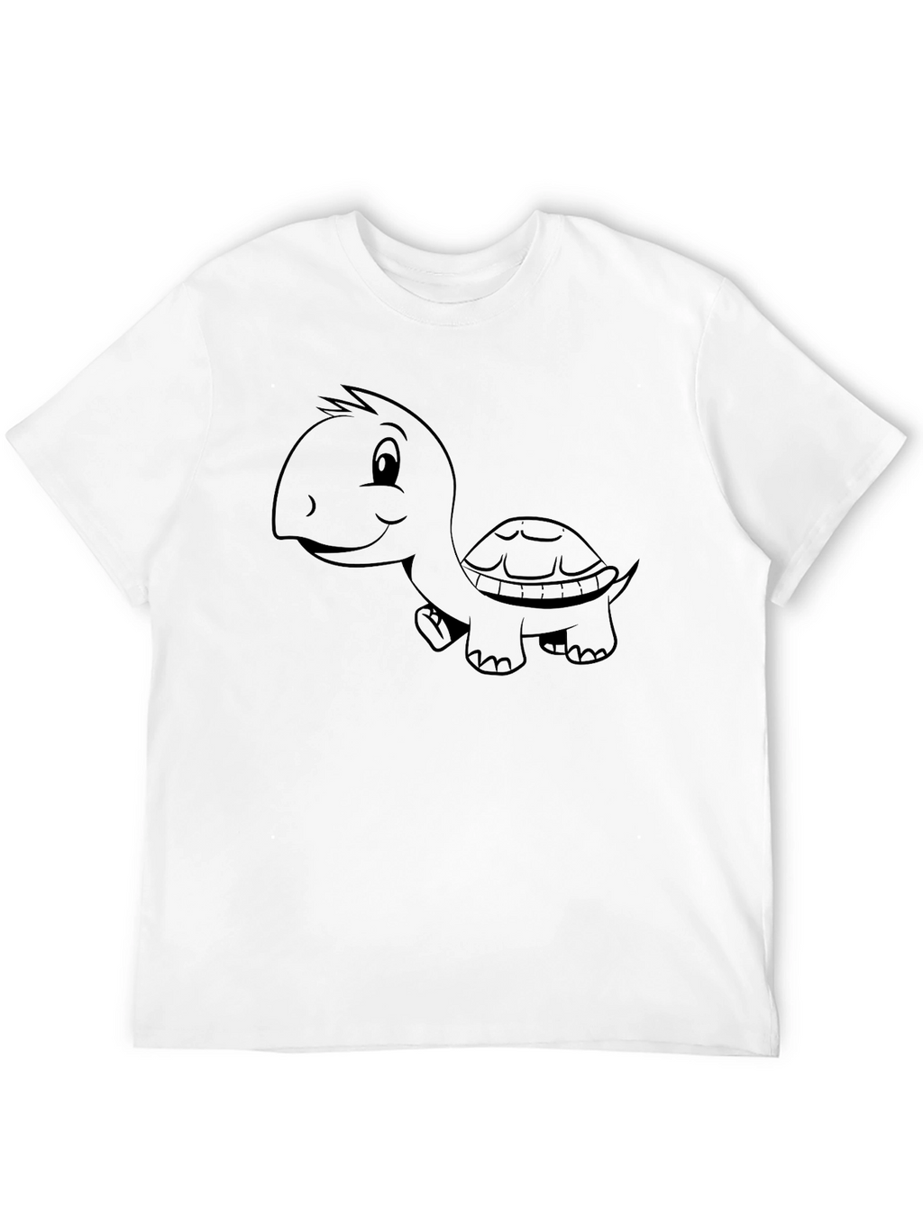 Cartoon Turtle Black T-Shirt