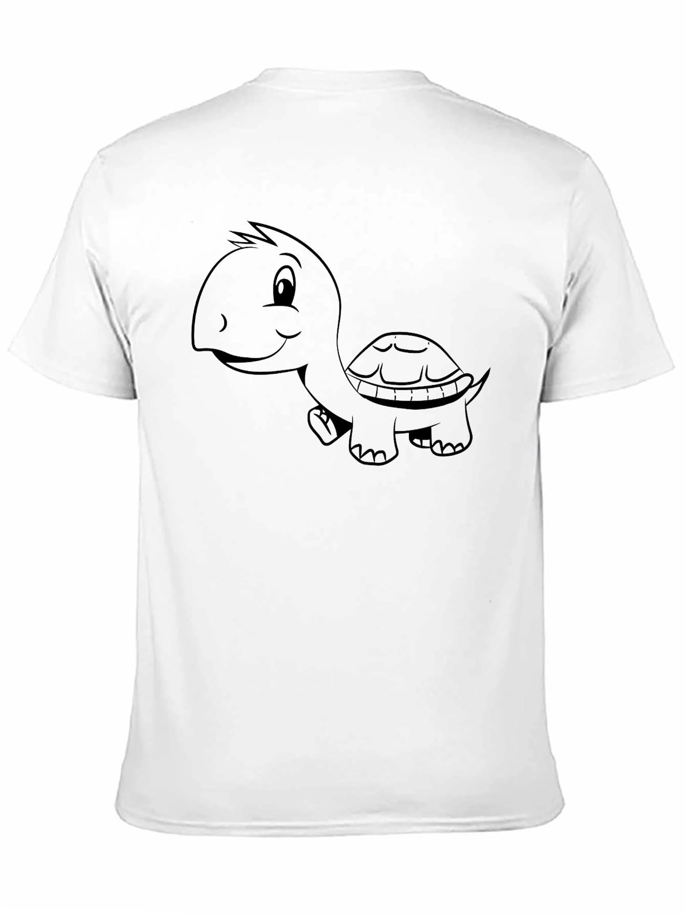 Cartoon Turtle Black T-Shirt