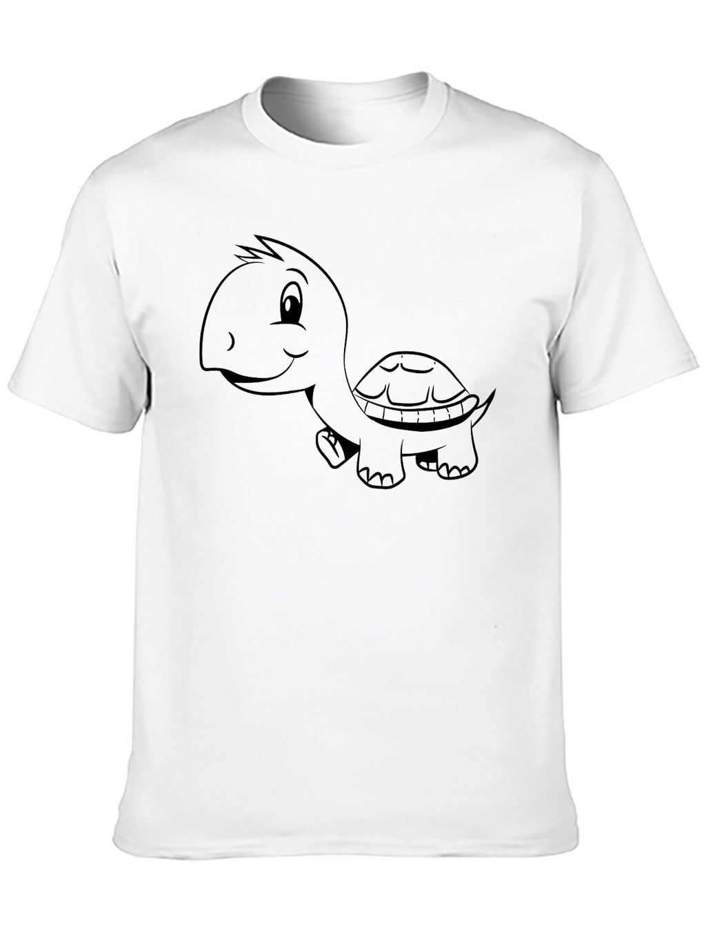Cartoon Turtle Black T-Shirt