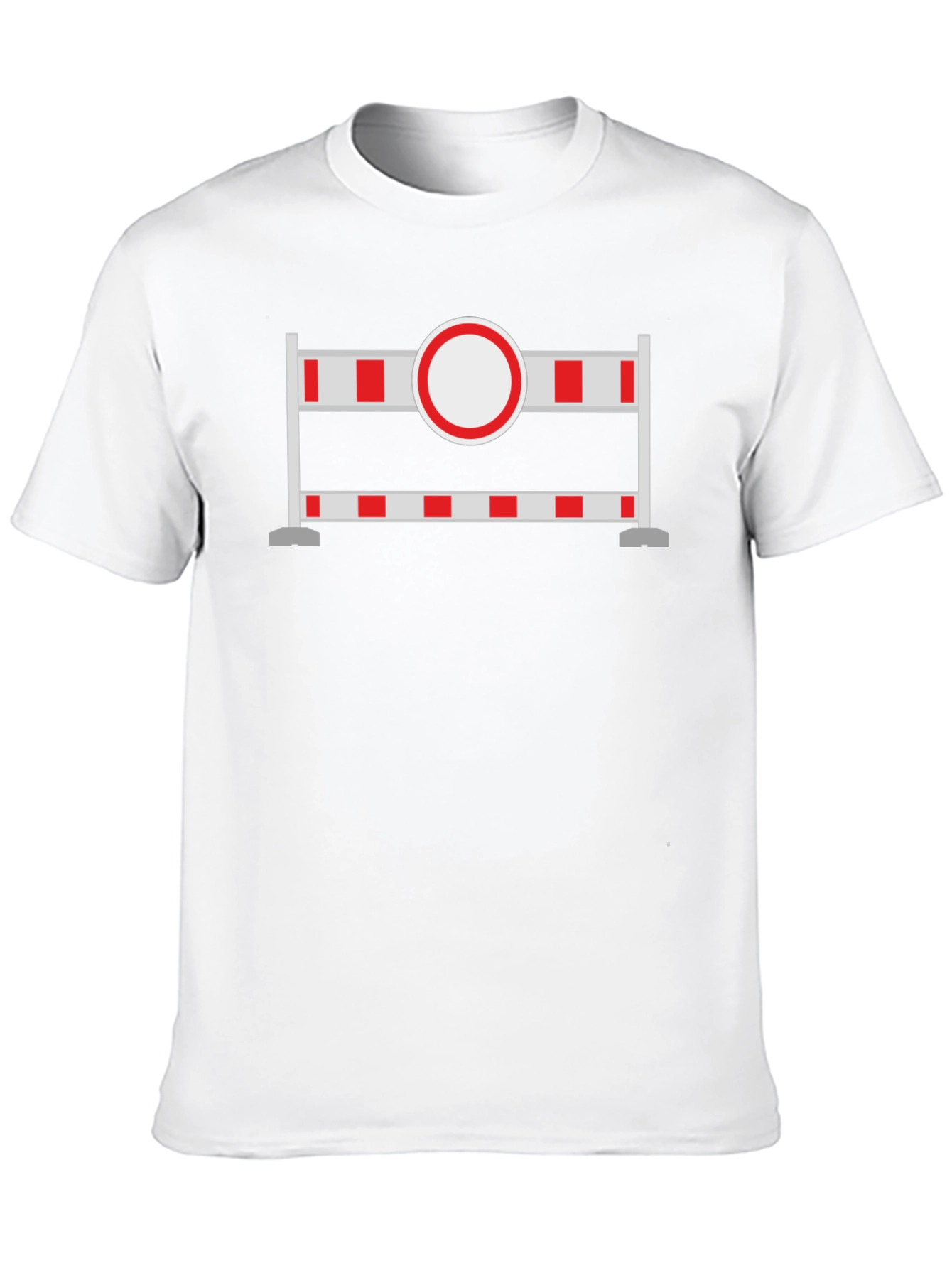 Construction Barrier T-Shirt - Unique Graphic Tee