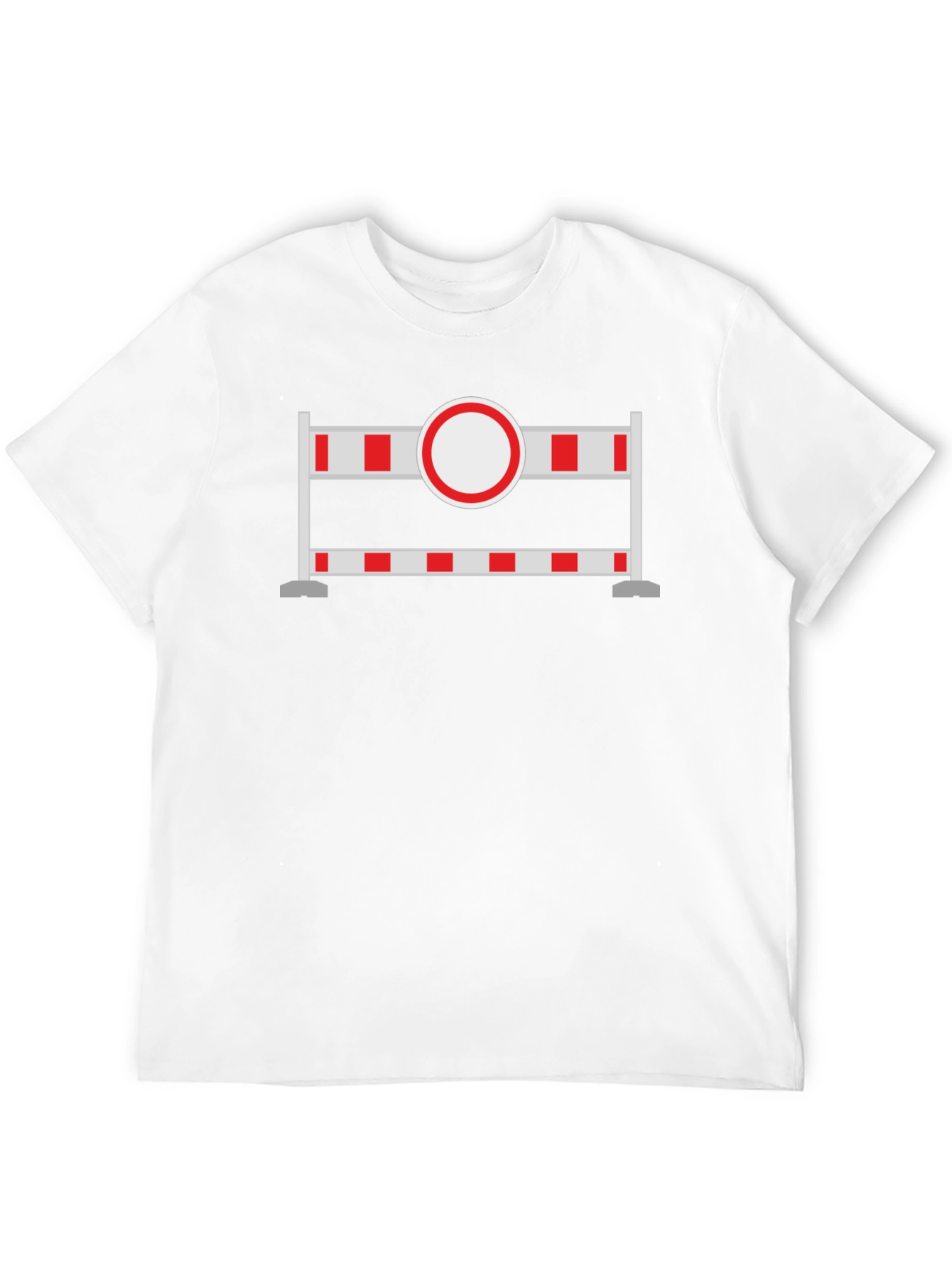 Construction Barrier T-Shirt - Unique Graphic Tee