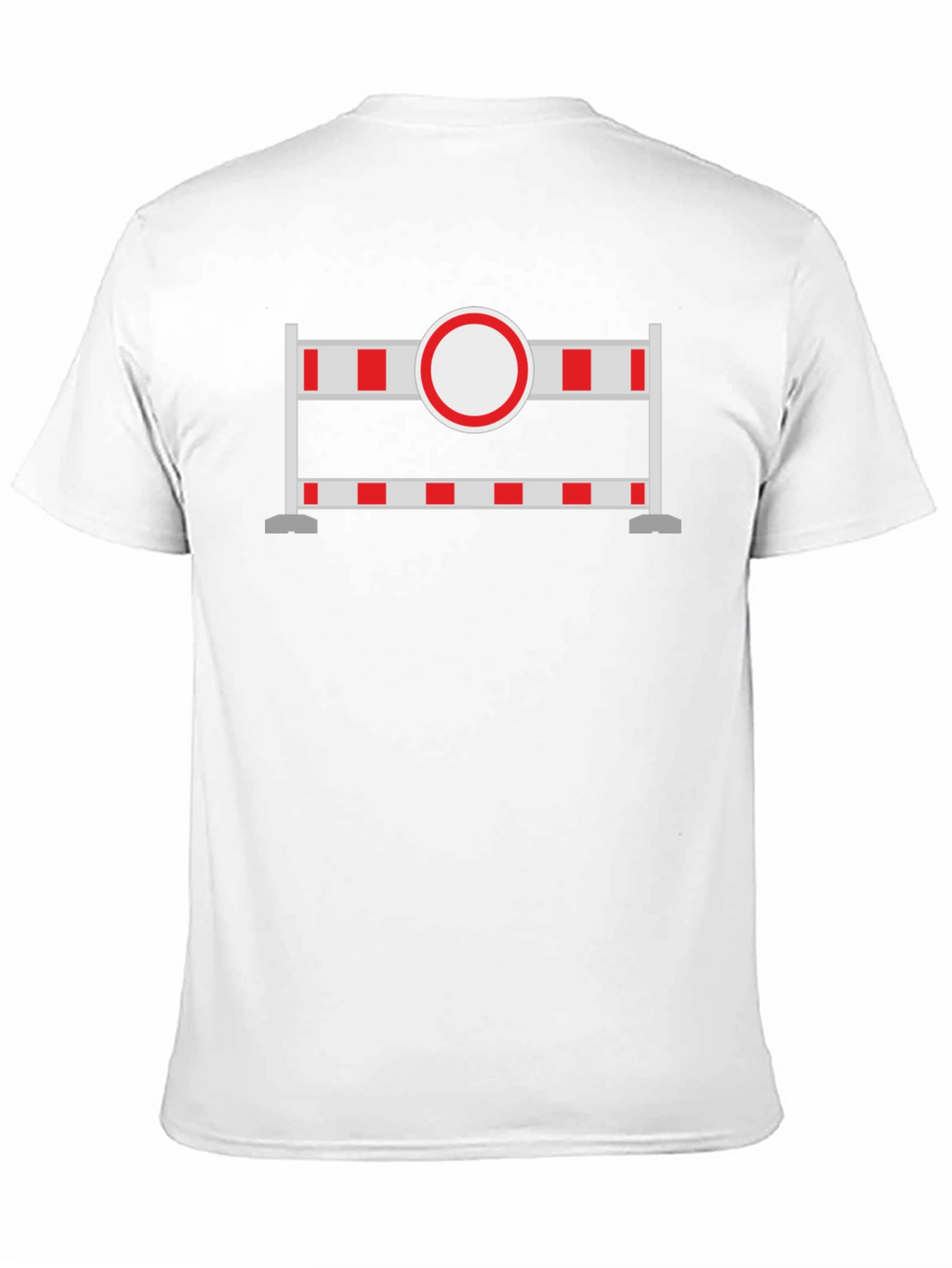 Construction Barrier T-Shirt - Unique Graphic Tee
