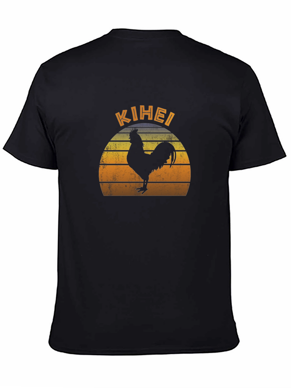 Kihei Rooster Sunset Graphic T-Shirt