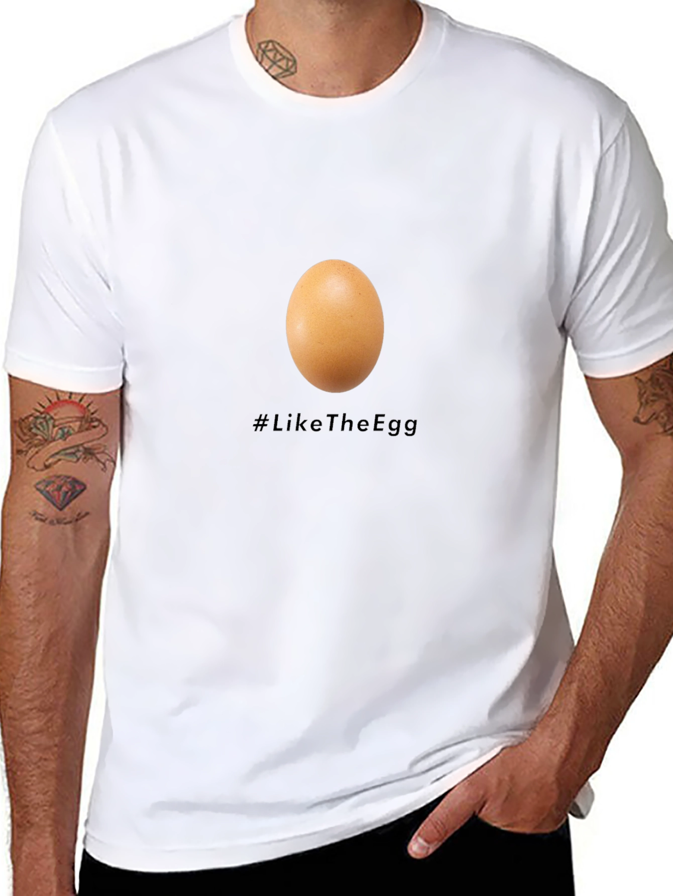 Egg T-Shirt - #LikeTheEgg - Unisex Cotton Tee