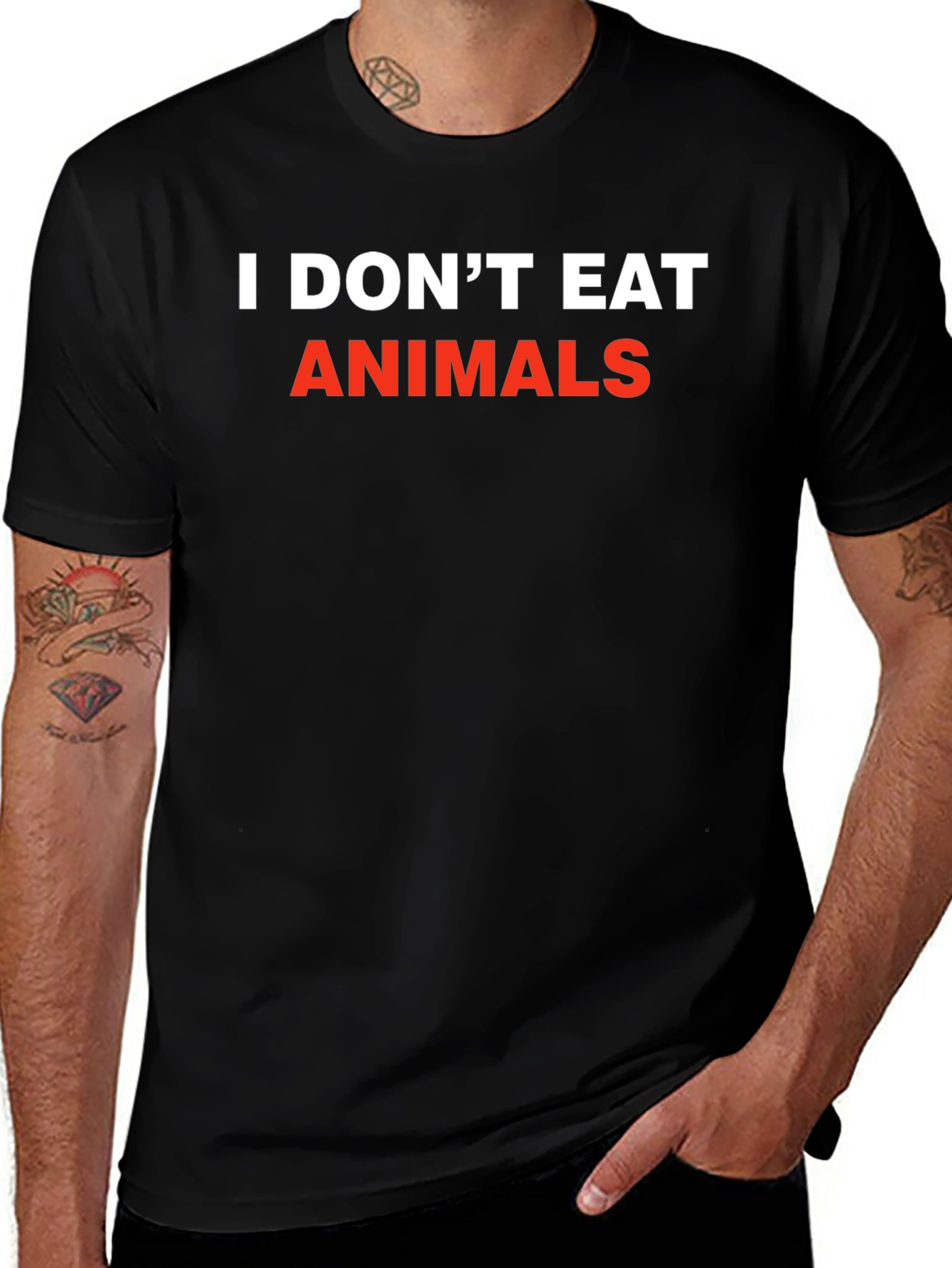 I Dont Eat Animals T-Shirt - Vegan Statement Tee