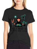 Plants & Yoga T-Shirt - Meditate in Style
