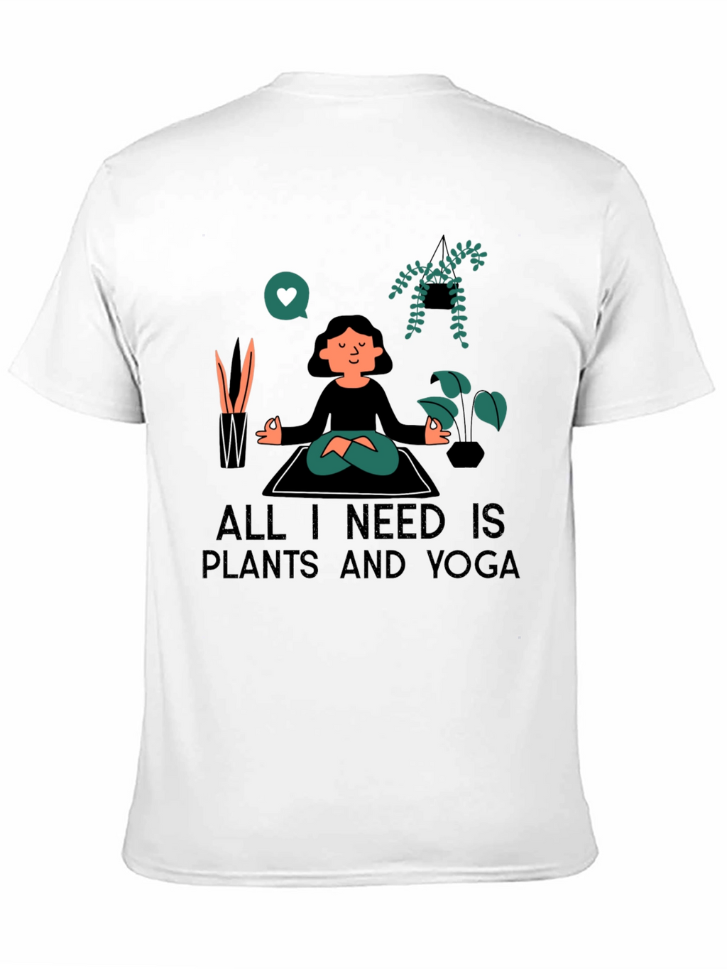 Plants & Yoga T-Shirt - Meditate in Style