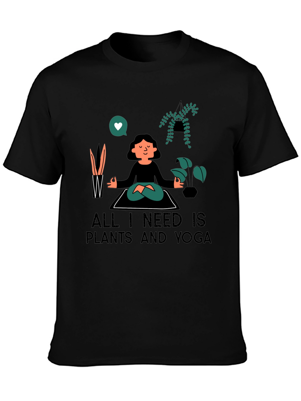 Plants & Yoga T-Shirt - Meditate in Style