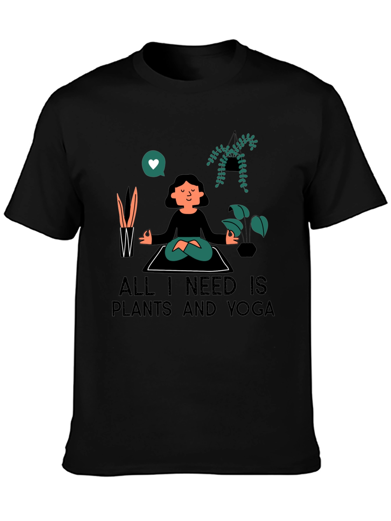 Plants & Yoga T-Shirt - Meditate in Style