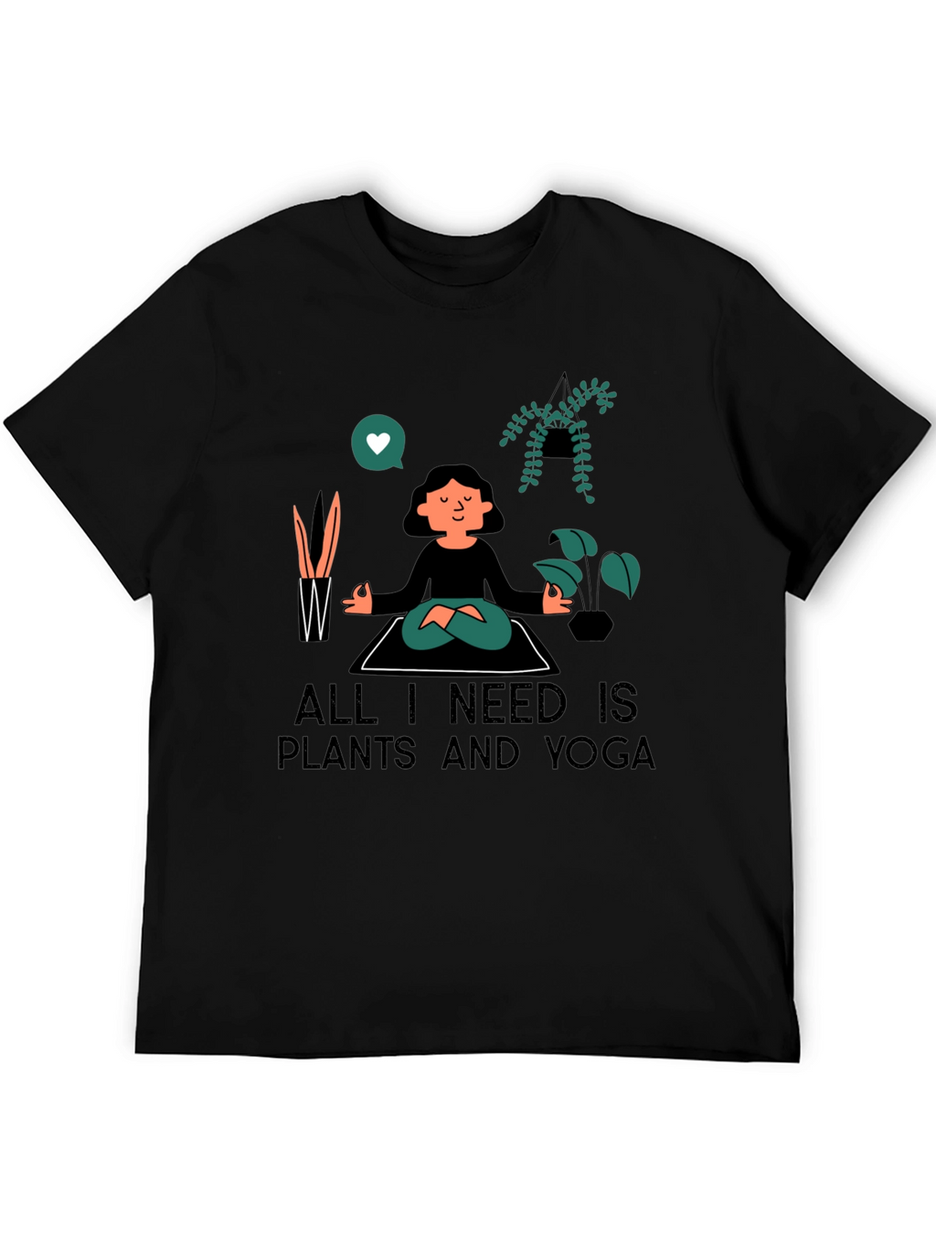 Plants & Yoga T-Shirt - Meditate in Style