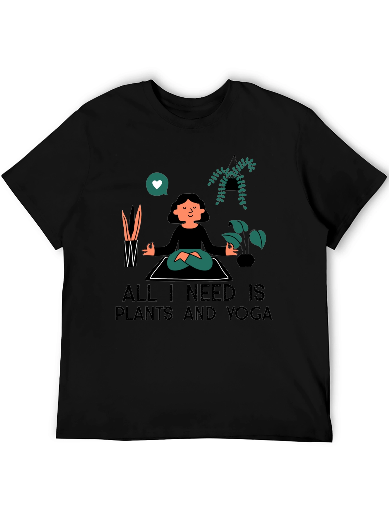 Plants & Yoga T-Shirt - Meditate in Style