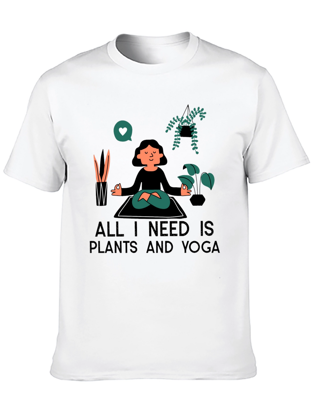 Plants & Yoga T-Shirt - Meditate in Style