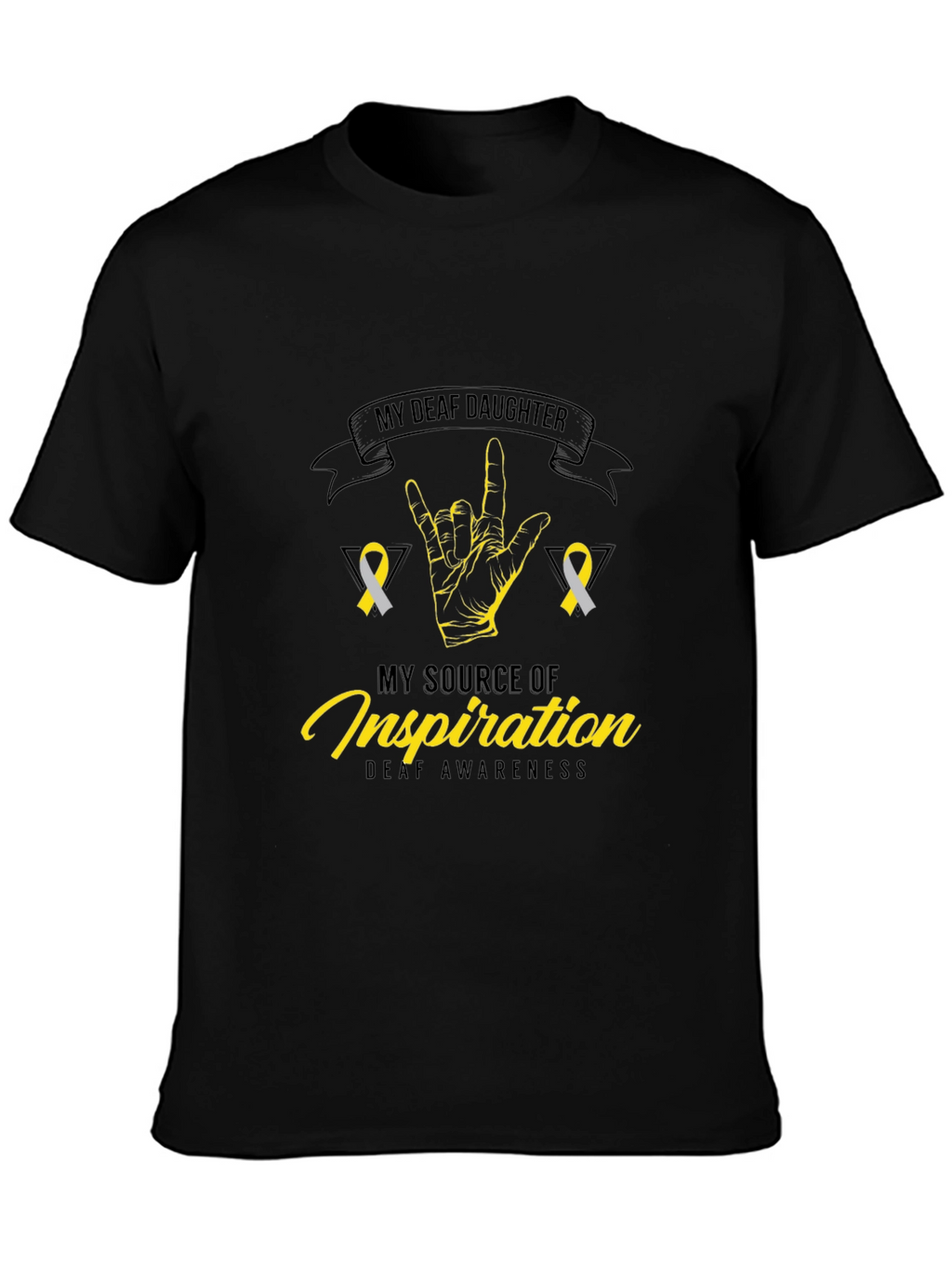 Deaf Awareness T-Shirt - My Deaf Daughter Design