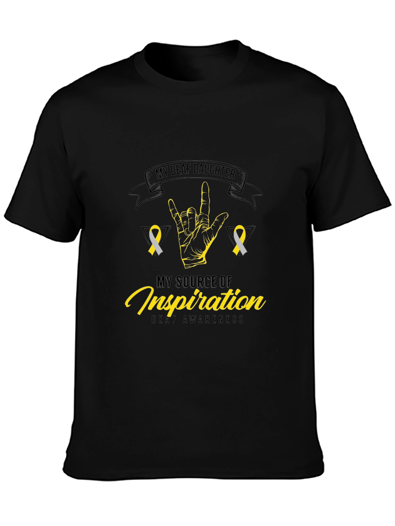 Deaf Awareness T-Shirt - My Deaf Daughter Design