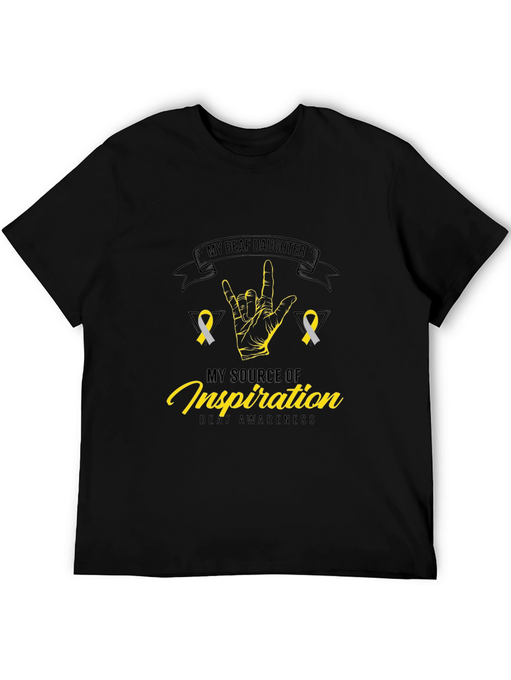 Deaf Awareness T-Shirt - My Deaf Daughter Design