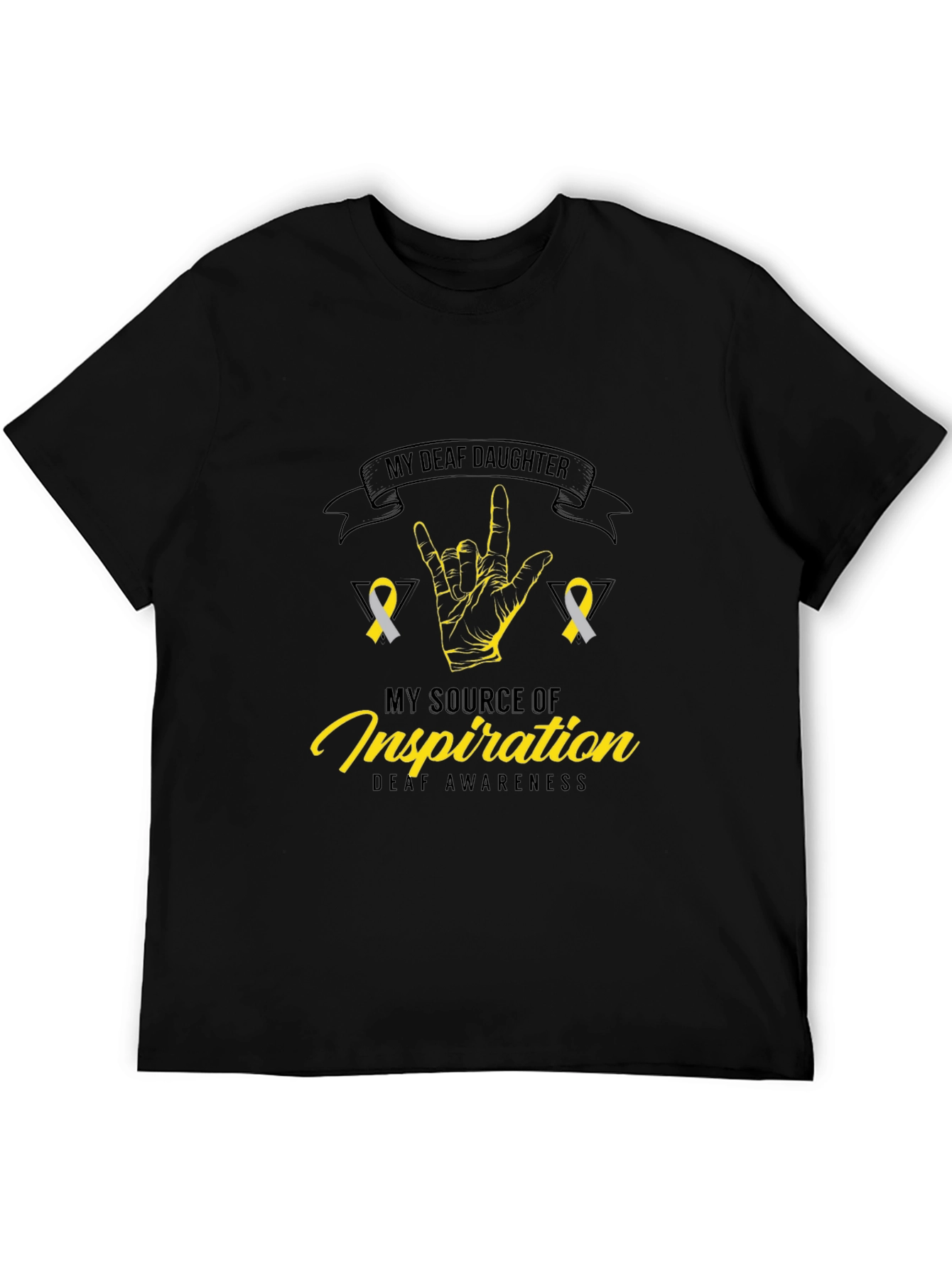 Deaf Awareness T-Shirt - My Deaf Daughter Design