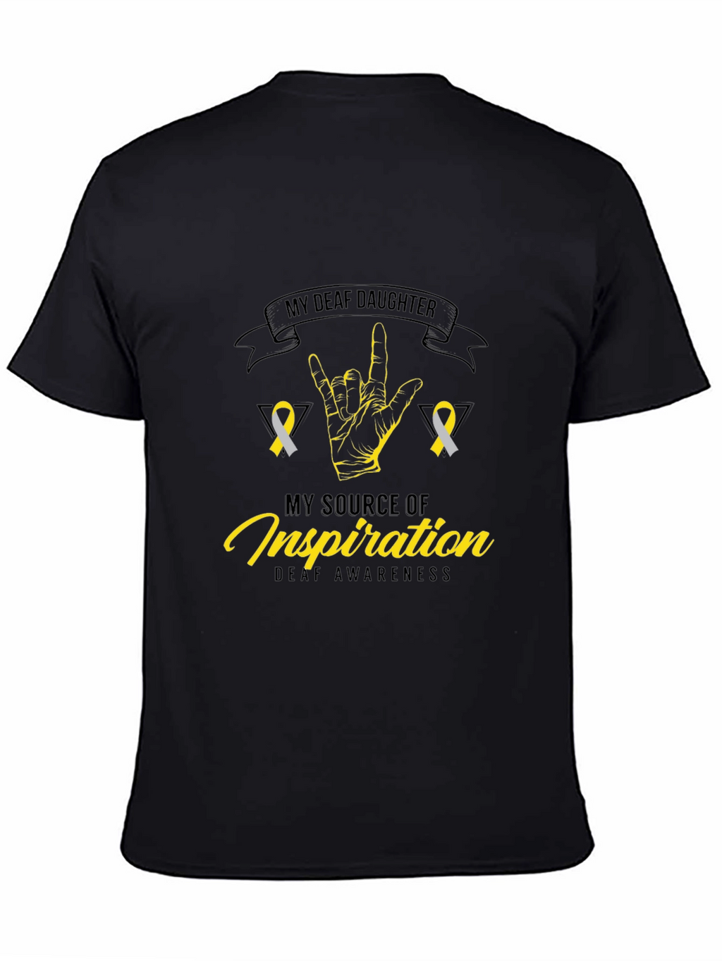Deaf Awareness T-Shirt - My Deaf Daughter Design