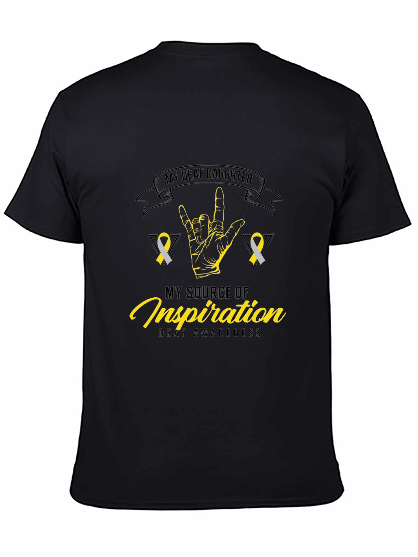 Deaf Awareness T-Shirt - My Deaf Daughter Design