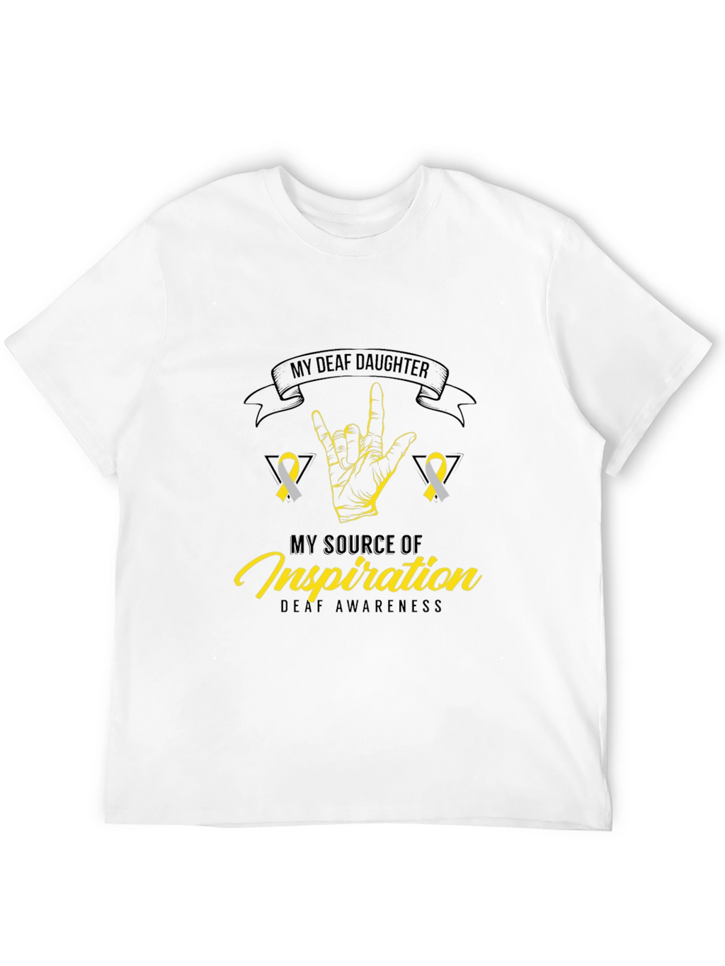 Deaf Awareness T-Shirt - My Deaf Daughter Design