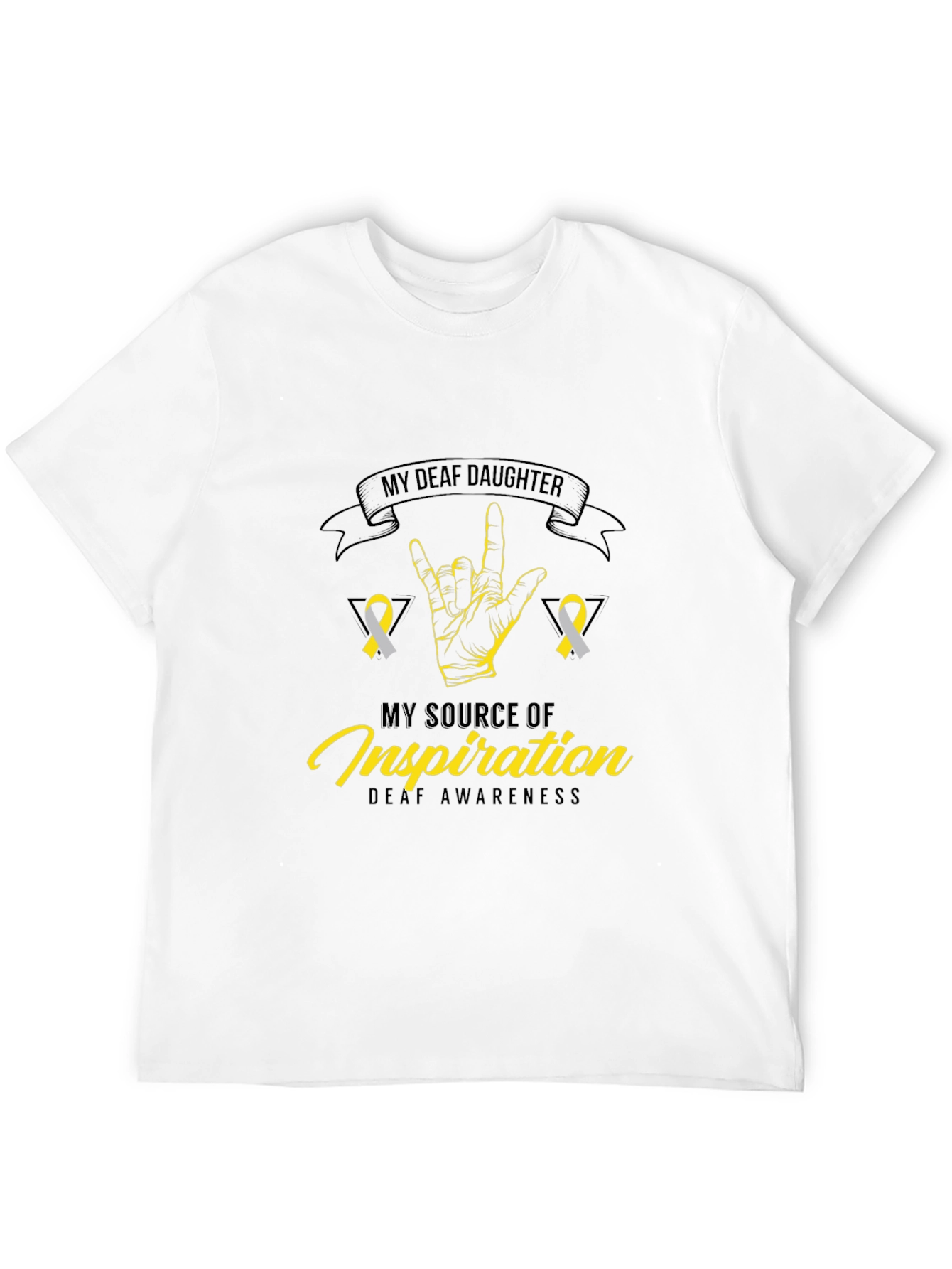 Deaf Awareness T-Shirt - My Deaf Daughter Design