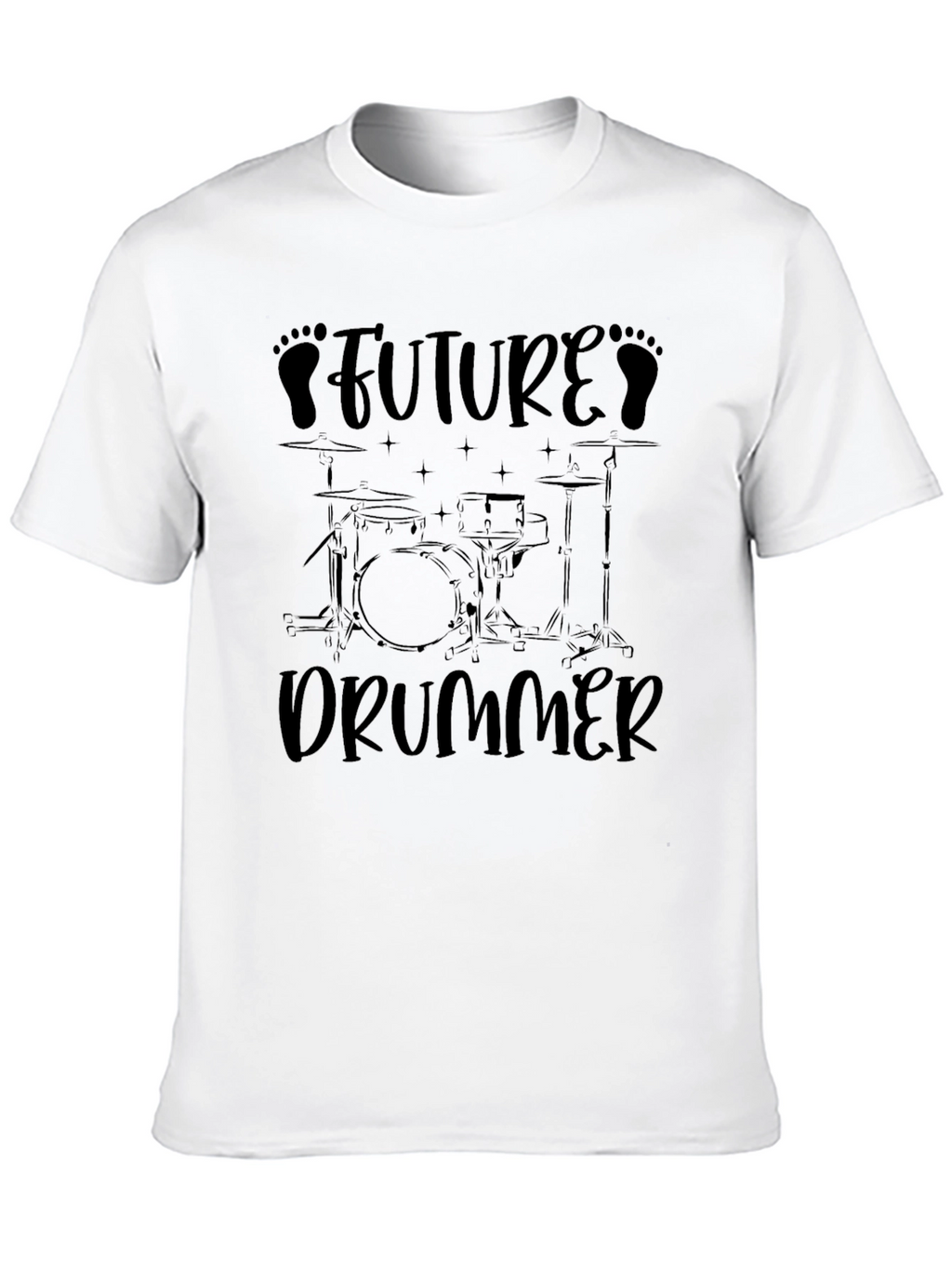 Future Drummer Black Graphic Tee
