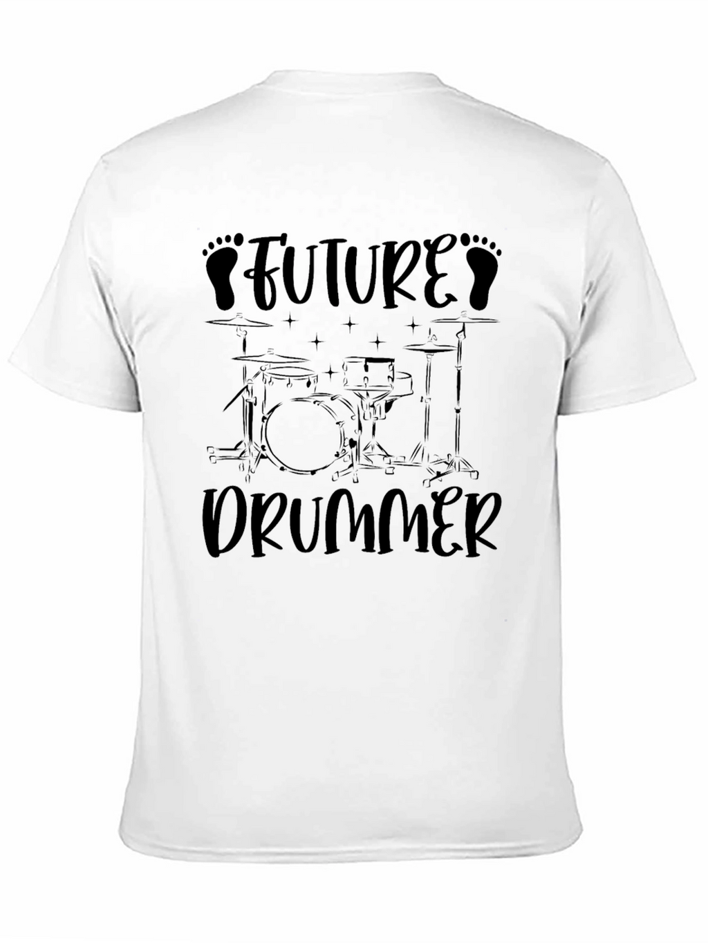 Future Drummer Black Graphic Tee
