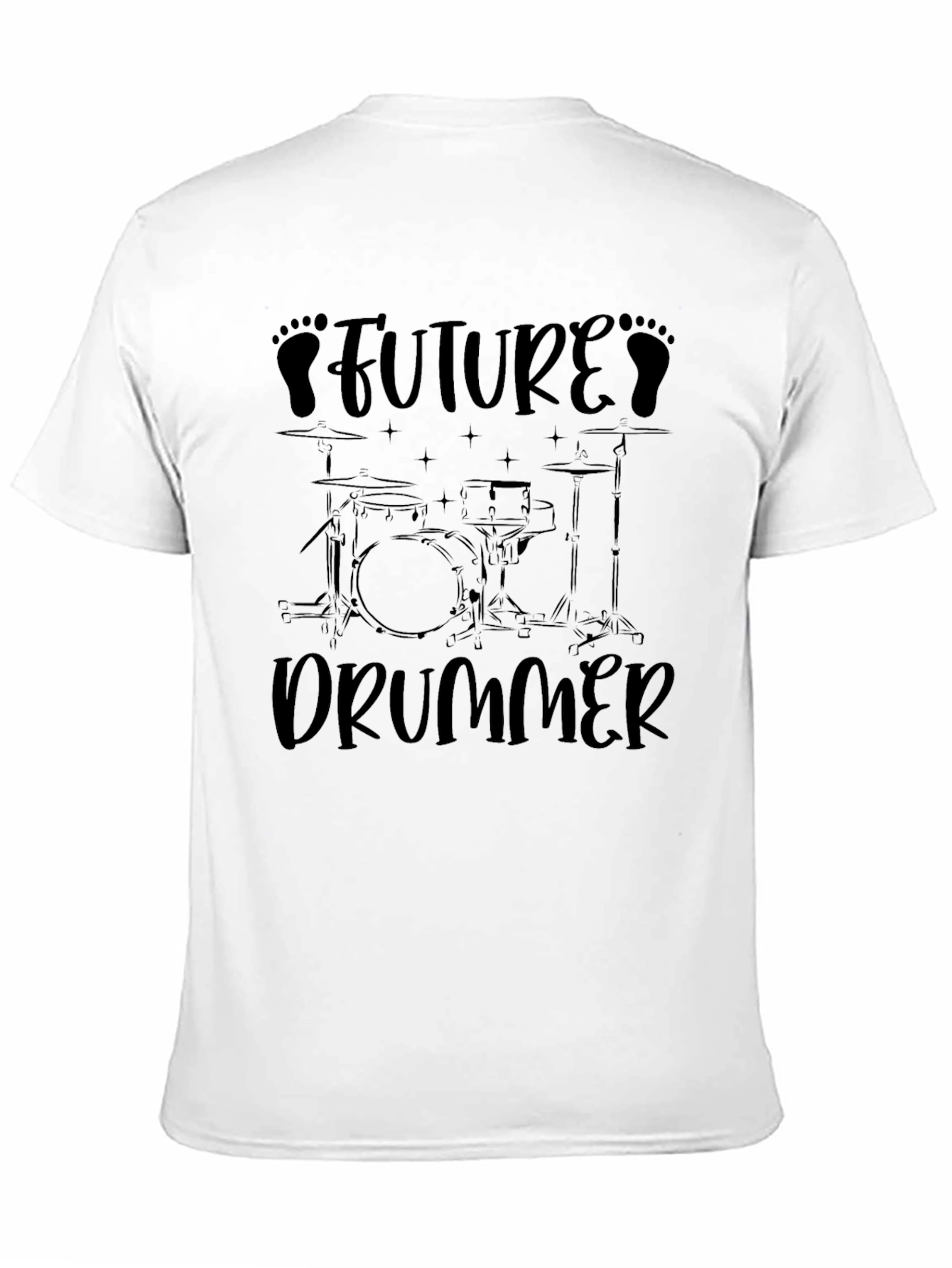 Future Drummer Black Graphic Tee