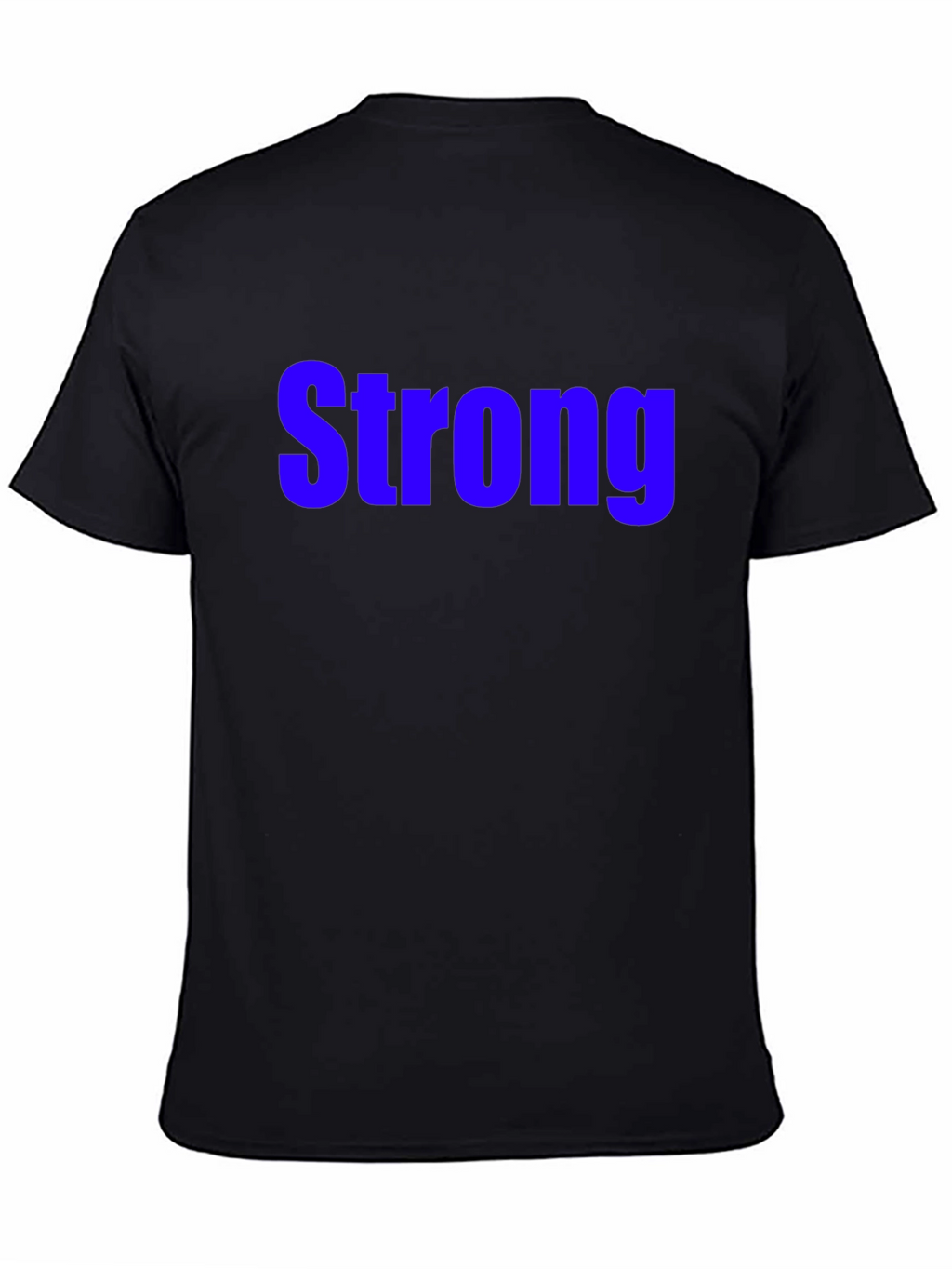 Mens Black Strong Graphic Tee