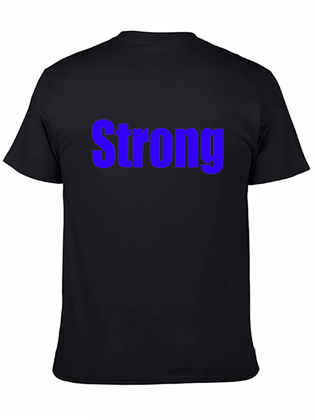 Mens Black Strong Graphic Tee